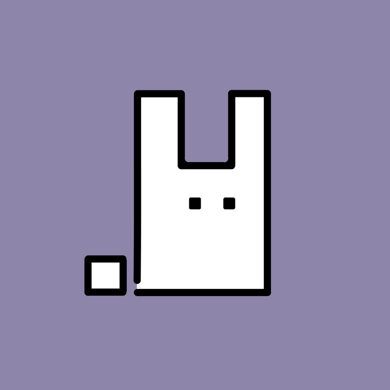 The Pixelgrinder bunny logo on a purple background