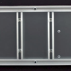 Cross bars secured to frame with mount point T-nuts accessible