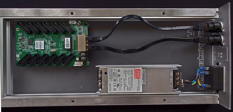 Internal RJ45 cables connected