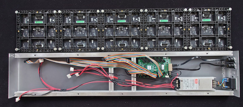 Modules aligned next to the panel frame.