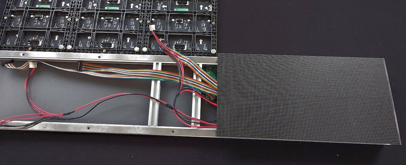 The second module seated in the frame.