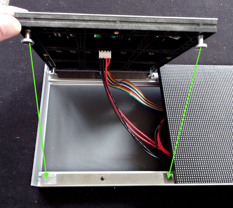 Connecting up the final LED module