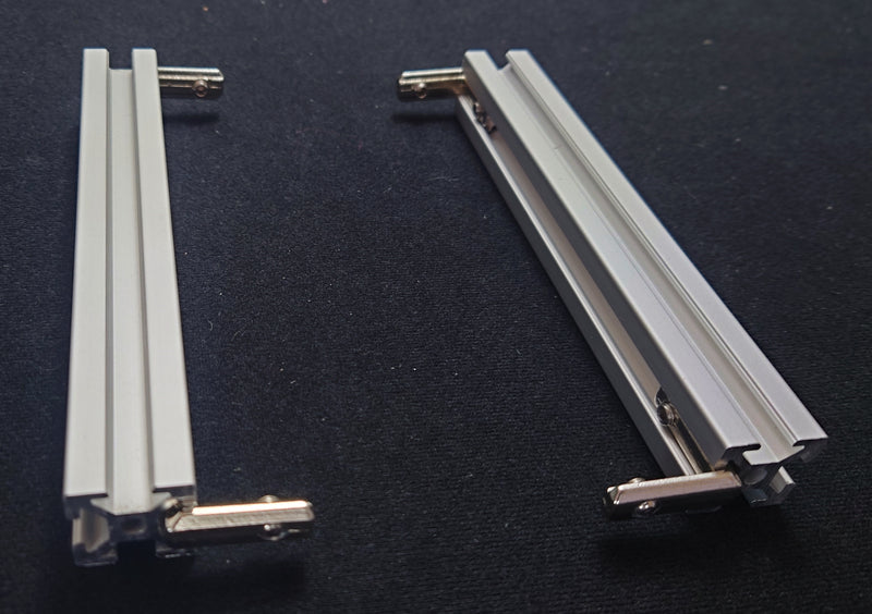 The cross bars with L-brackets attached