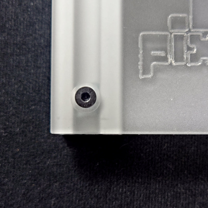 Correctly aligned back plate with fully tightened screw.