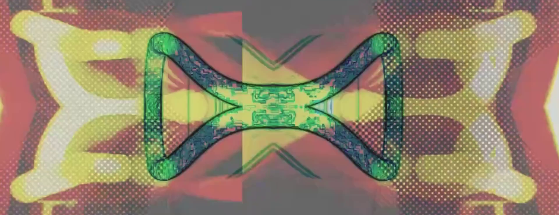 Abstract visuals with bright colours and layered textures